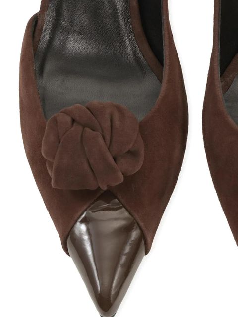 ROTATE BIRGER CHRISTENSEN knot-detail suede pumps - Brown