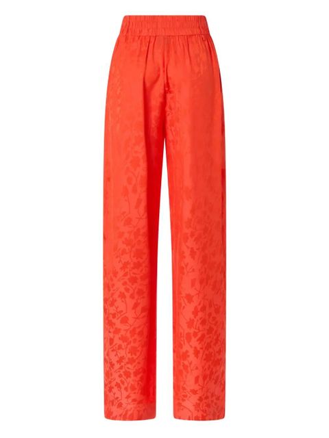 PINKO floral-pattern straight trousers - Orange - zdjęcie produktu nr 2