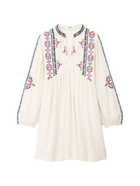 Ba&Sh Telma embroidered V-neck dress - Neutrals - zdjęcie produktu nr 1