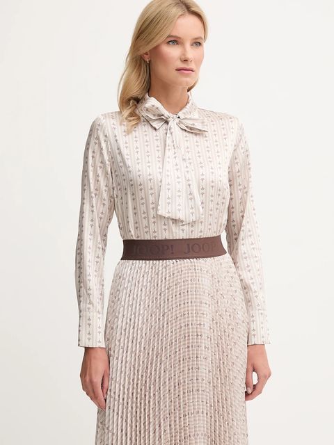 Joop! koszula damska kolor beżowy regular z kołnierzykiem klasycznym 30048630 - zdjęcie produktu nr 1