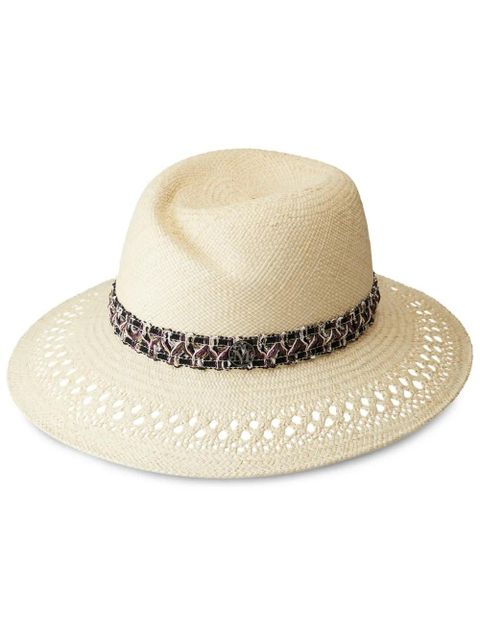 Maison Michel Virginie straw Fedora hat - Neutrals - zdjęcie produktu nr 1