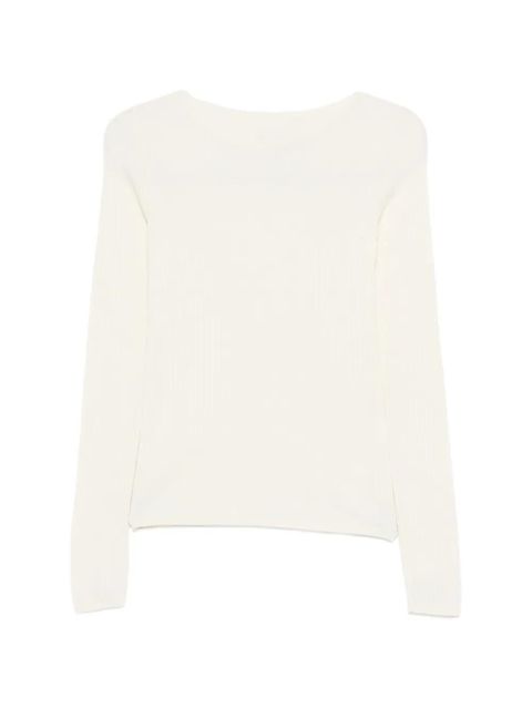 OUR LEGACY Strict ribbed-knit T-shirt - Neutrals - zdjęcie produktu nr 1