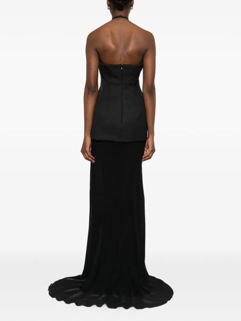 Sportmax Spxpinne halterneck maxi dress - Black