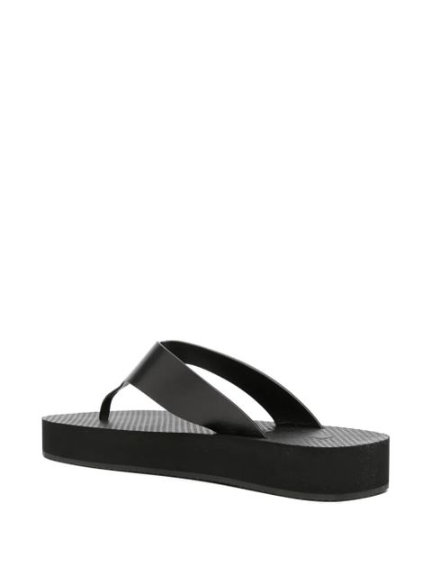 The Row Ginza flatform flip-flops - Black