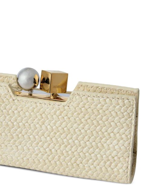 Jacquemus The Poireau leather clutch bag - Green