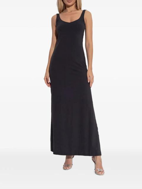 Bond-eye scoop-neck dress - Black