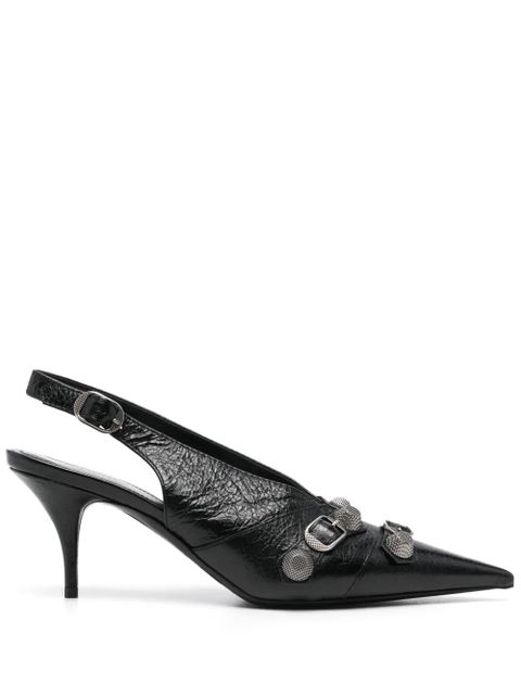 Balenciaga Cagole 70mm slingback pumps - Black - zdjęcie produktu nr 1