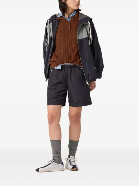 Miu Miu wide-leg bermuda shorts - Blue - zdjęcie produktu nr 2