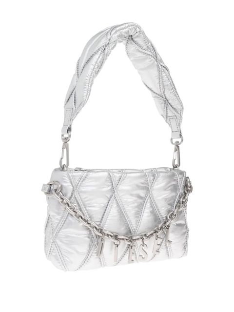 Diesel Charm-D quilted clutch bag - Grey