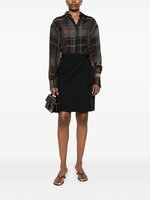 Max Mara flap-pocket mini skirt - Black - zdjęcie produktu nr 2