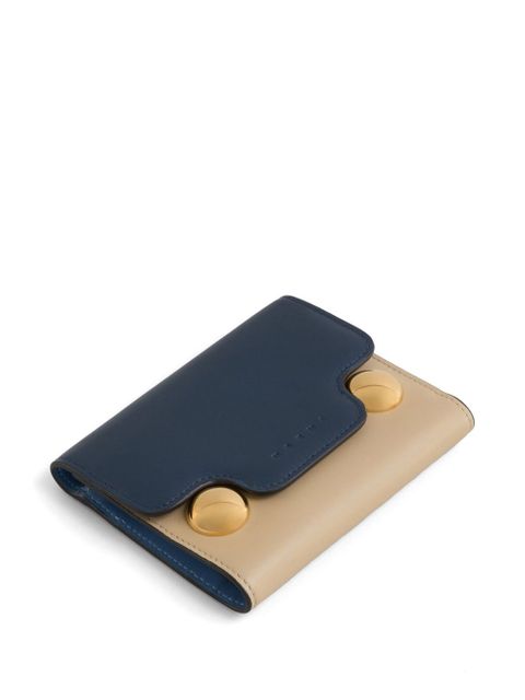 Marni Trunkaroo trifold leather wallet - Neutrals
