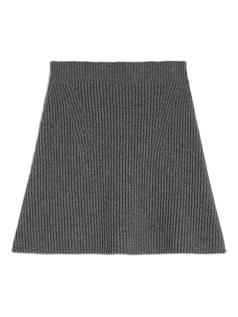 Jil Sander wool mini skirt - Grey - zdjęcie produktu nr 1