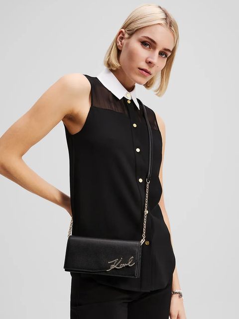 Karl Lagerfeld portfel skórzany K/SIGNATURE - zdjęcie produktu nr 1