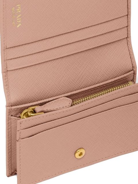 Prada logo plaque wallet - Neutrals