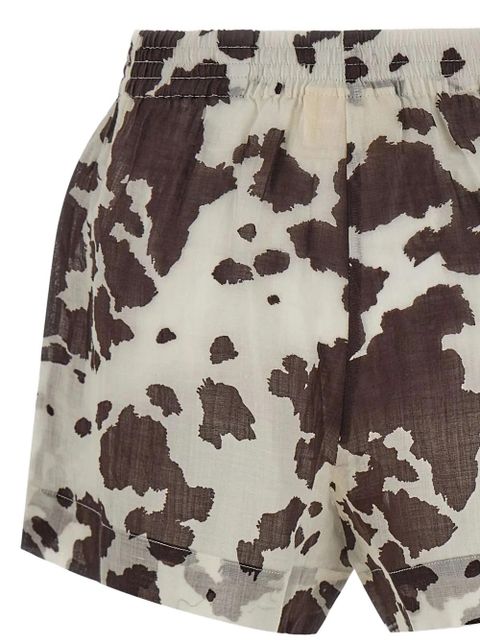 MC2 Saint Barth Meave animal-print shorts - Neutrals