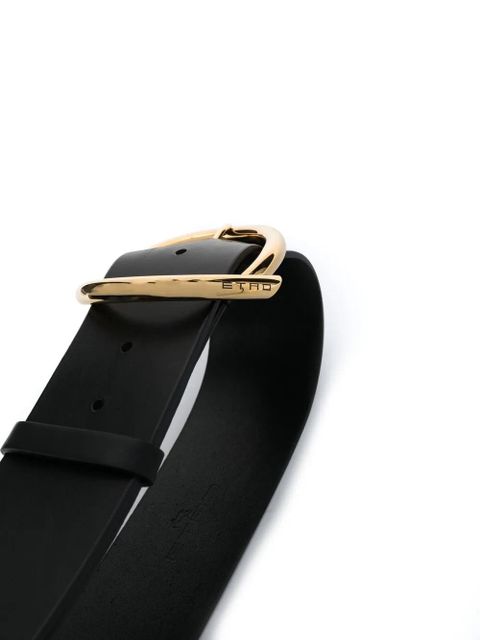 ETRO round-buckle leather belt - Black - zdjęcie produktu nr 2