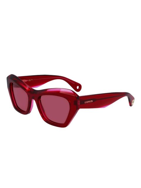 Lanvin geometric-frame sunglasses - Red