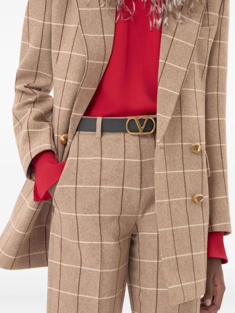 Valentino Garavani VLogo leather belt - Brown