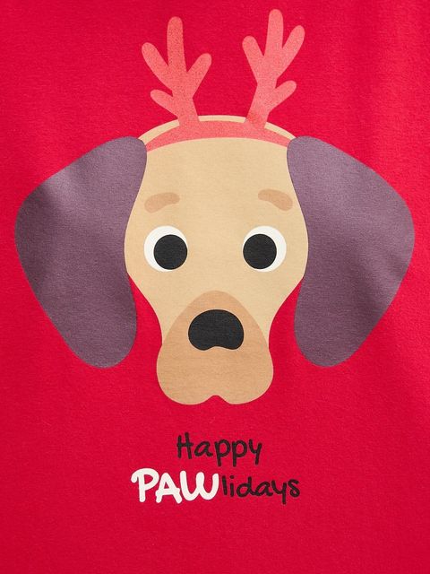 United Colors of Benetton longsleeve piżamowy damska kolor czerwony 3DKE3M07Y