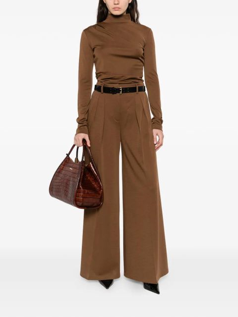 Max Mara Orme draped turtleneck top - Brown - zdjęcie produktu nr 2