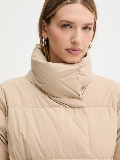 Weekend Max Mara kurtka puchowa KAISER kolor beżowy przejściowa 2525486022600