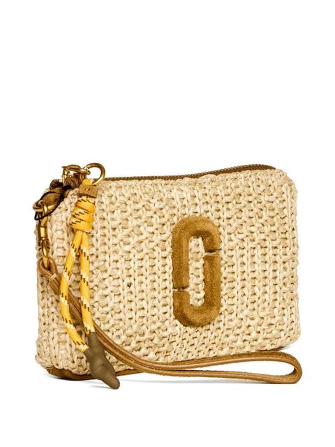 Marc Jacobs The Wristlet woven clutch bag - Neutrals