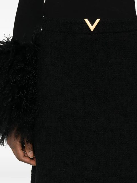 Valentino Garavani triangle-detail mini skirt - Black