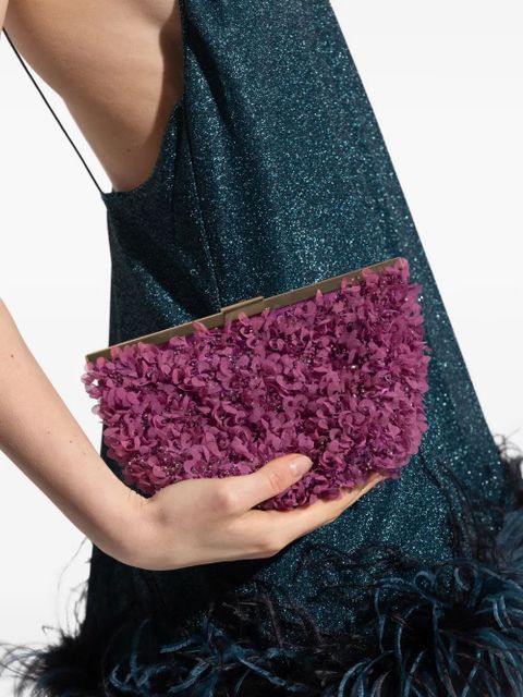 Jimmy Choo Ganache chain-strap clutch bag - Purple - zdjęcie produktu nr 2