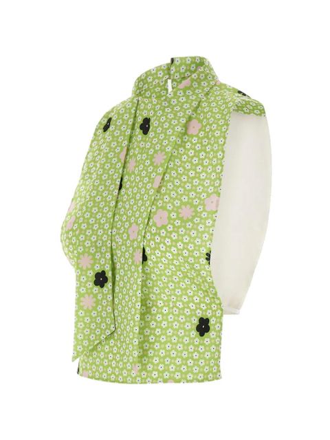 MM6 Maison Margiela floral print scarf top - Green