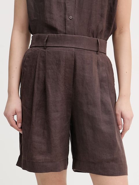 United Colors of Benetton szorty damskie lniane - zdjęcie produktu nr 1
