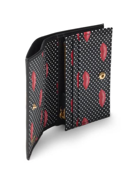 Prada small Saffiano leather wallet - Black