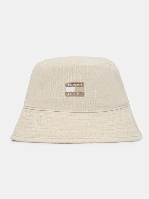 Tommy Jeans kapelusz bawełniany kolor beżowy AW0AW17581 - zdjęcie produktu nr 1