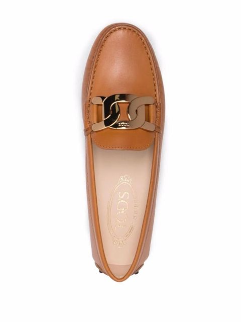 Tod's chain-link loafers - Brown