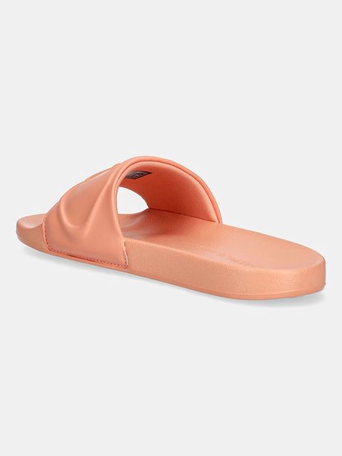 Calvin Klein Jeans klapki SLIDE PU HF MG damskie kolor pomarańczowy YW0YW01879