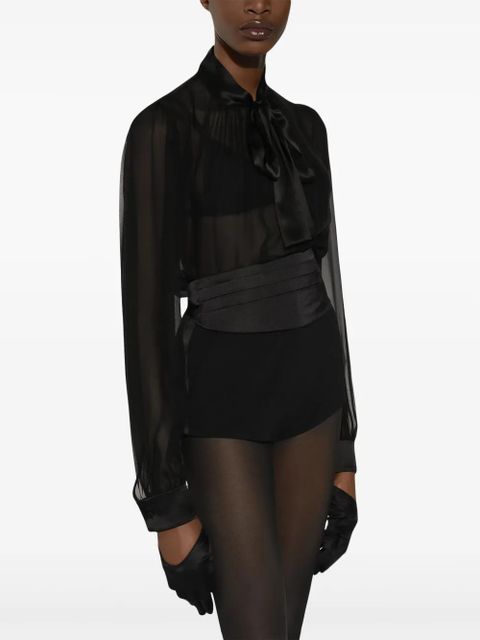 Dolce & Gabbana high-waisted tailored shorts - Black - zdjęcie produktu nr 2