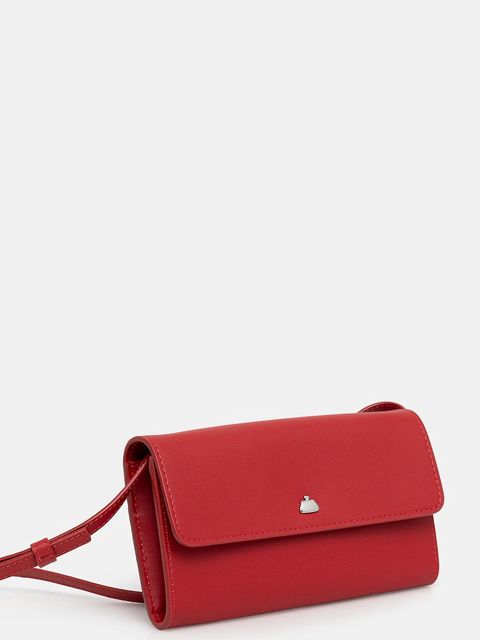 Weekend Max Mara torebka skórzana PEGASO kolor czerwony 2615711034600