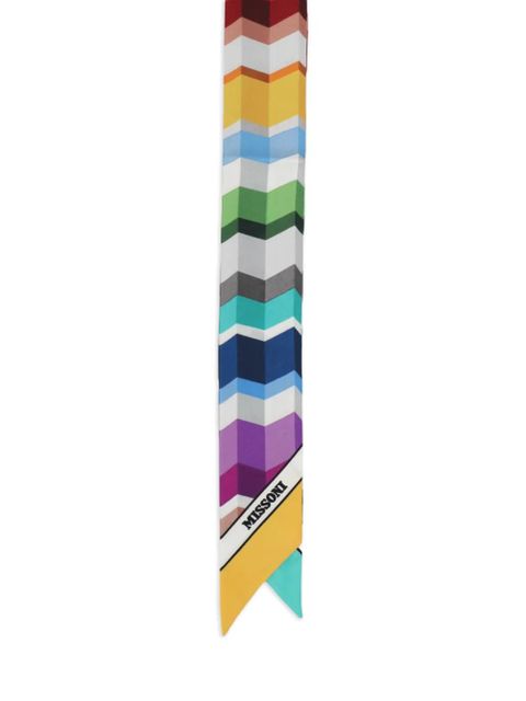 Missoni pointed-ends scarf - White - zdjęcie produktu nr 2