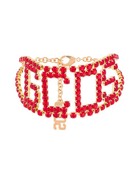 GCDS logo chocker necklace - Red - zdjęcie produktu nr 1