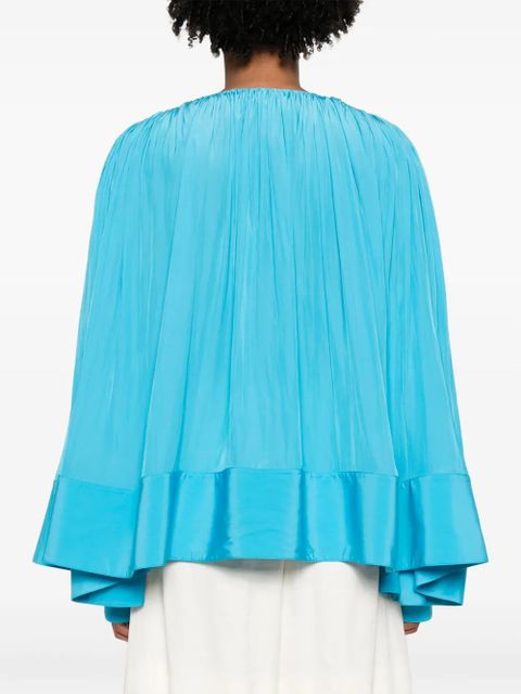 Lanvin gathered drop-shoulder kaftan - Blue