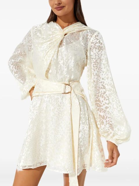 Acler belt-detail mini dress - Neutrals - zdjęcie produktu nr 1