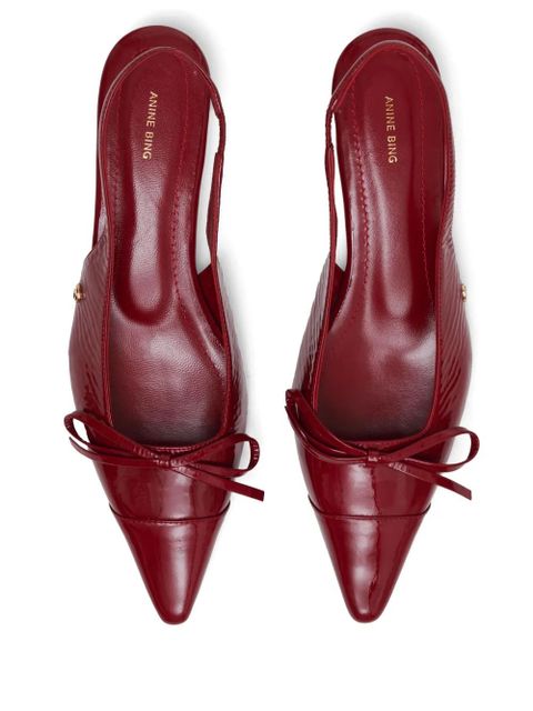 ANINE BING Zoey slingback pumps - Red - zdjęcie produktu nr 2