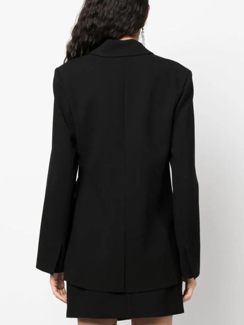 Simkhai Eva crossover-neck clasp-fastening blazer - Black