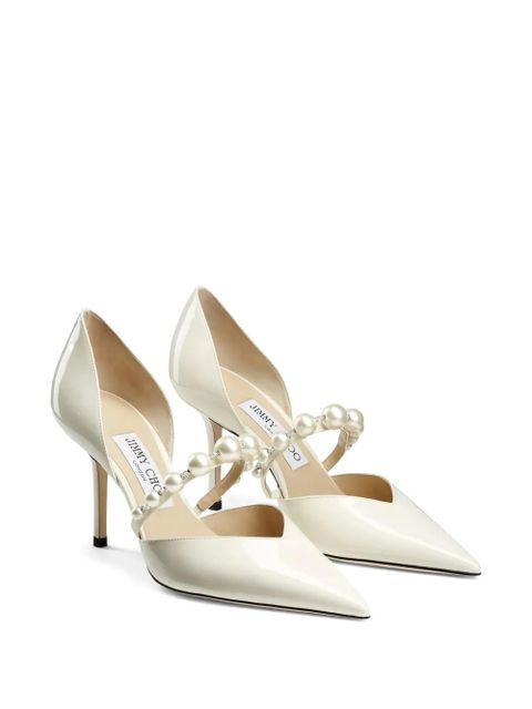 Jimmy Choo Aurelie embellished pumps - White