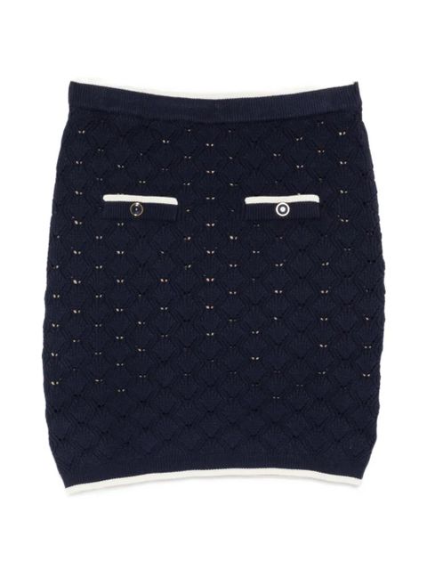 TWINSET button-detail skirt - Blue - zdjęcie produktu nr 1