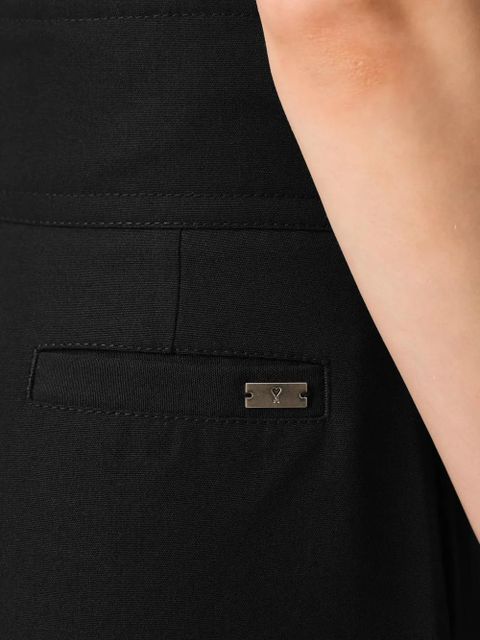 AMI Paris belted tailored trousers - Black