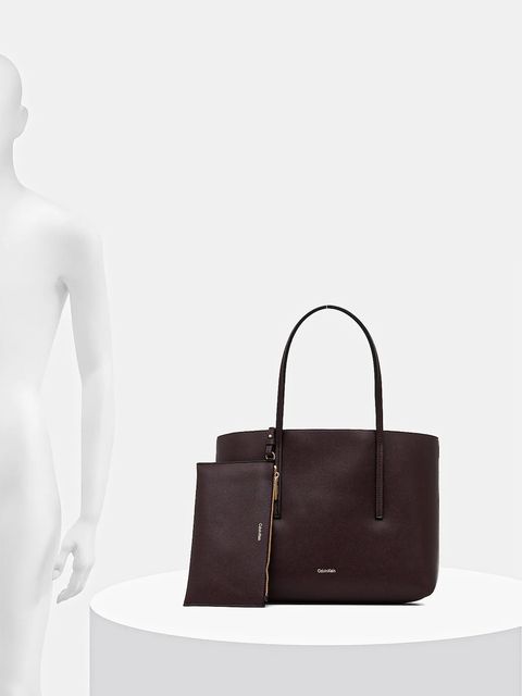 Calvin Klein torebka kolor brązowy LV04F3275G - zdjęcie produktu nr 2
