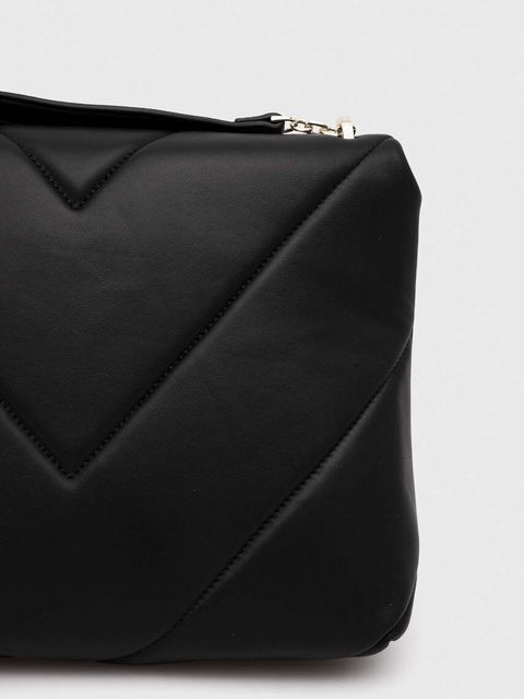 Patrizia Pepe torebka skórzana kolor czarny CBA302 L006