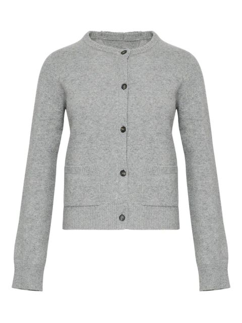 MM6 Maison Margiela patch-pocket button cardigan - Grey - zdjęcie produktu nr 1