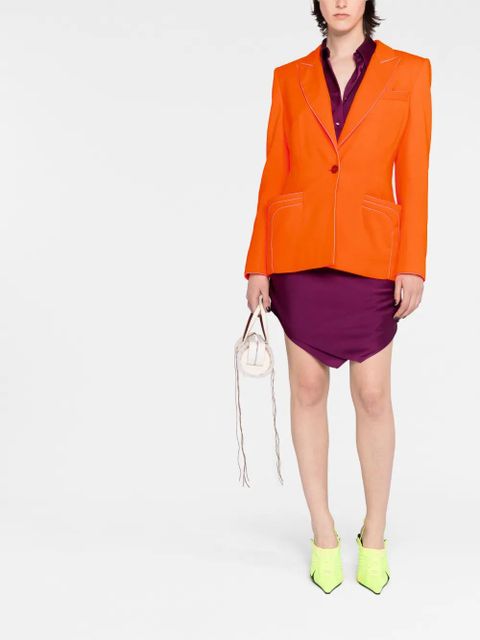 Vivienne Westwood multiple-pocket single-breasted blazer - Orange - zdjęcie produktu nr 2