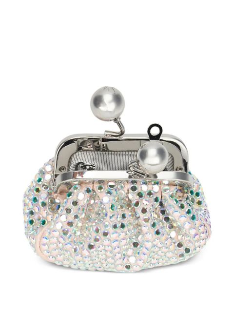 Weekend Max Mara mini crystal-embellished bag - Pink